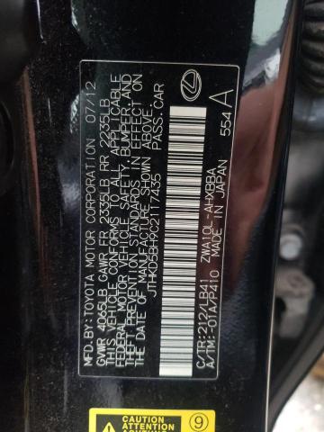 Photo 10 from auction – 2012 LEXUS CT 200 with VIN JTHKD5BH9C2117435