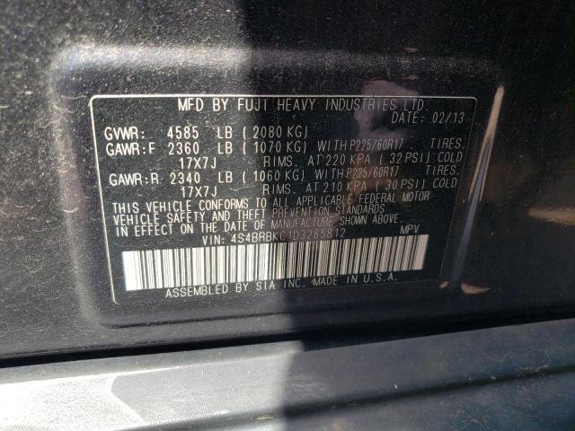 Photo 10 from auction – 2013 SUBARU OUTBACK 2. with VIN 4S4BRBKC1D3285812
