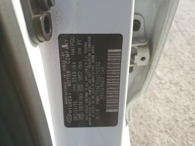 Photo 10 from auction – 2016 HYUNDAI ACCENT SE with VIN KMHCT5AE1GU270932