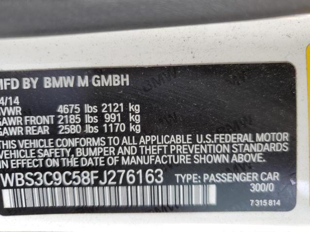 Photo 10 from auction – 2015 BMW M3 with VIN WBS3C9C58FJ276163