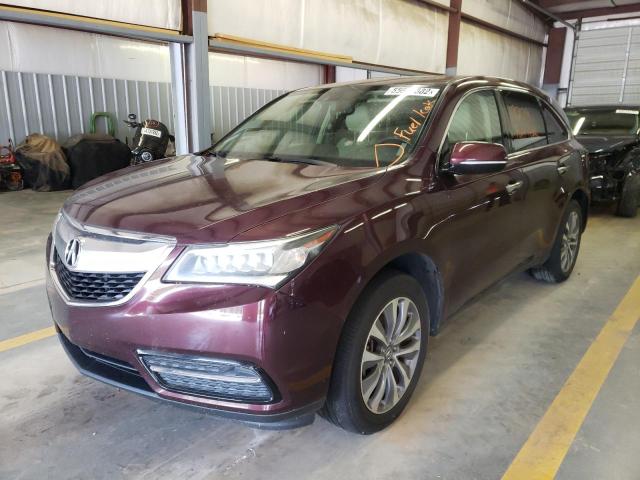 Photo 2 from auction – 2014 ACURA MDX TECHNO with VIN 5FRYD4H41EB044795