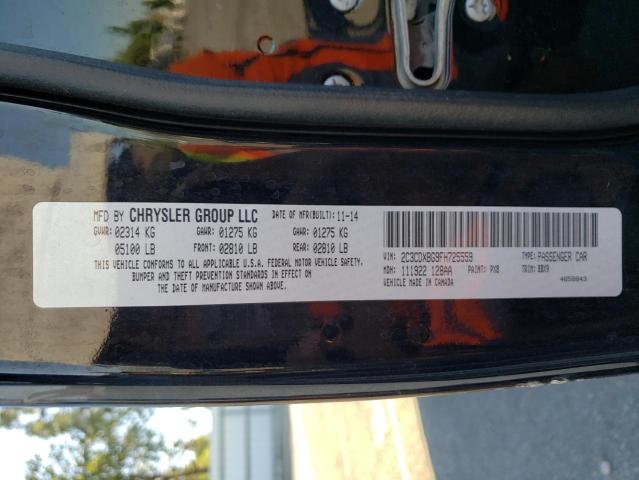 Photo 10 from auction – 2015 DODGE CHARGER SE with VIN 2C3CDXBG9FH725559