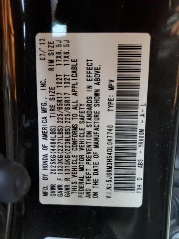 Photo 10 from auction – 2013 HONDA CR-V EX with VIN 5J6RM3H54DL047740