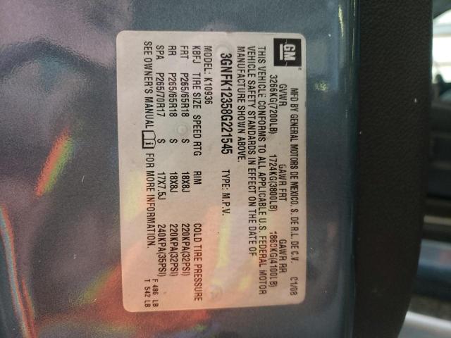 Photo 10 from auction – 2008 CHEVROLET AVALANCHE with VIN 3GNFK12358G221545