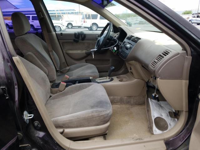 Photo 5 from auction – 2001 HONDA CIVIC EX with VIN 2HGES26731H528551