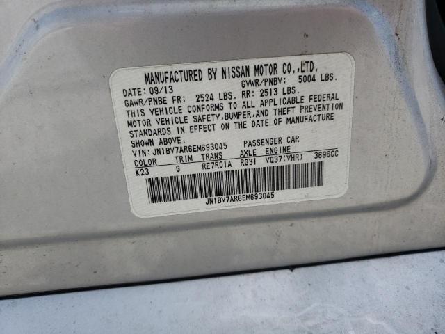 Photo 10 from auction – 2014 INFINITI Q50 BASE with VIN JN1BV7AR6EM693045