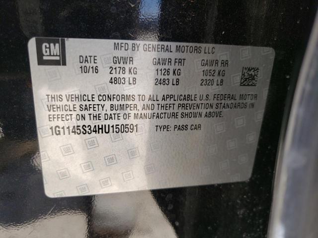 Photo 10 from auction – 2017 CHEVROLET IMPALA PRE with VIN 1G1145S34HU150591