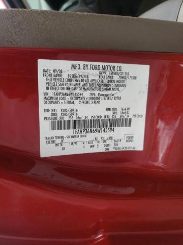 Photo 10 from auction – 2009 FORD FOCUS SES with VIN 1FAHP36N69W145594