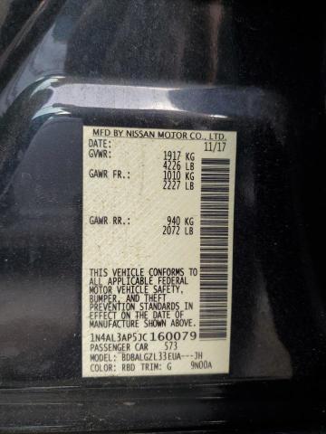 Photo 10 from auction – 2018 NISSAN ALTIMA 2.5 with VIN 1N4AL3AP5JC160079