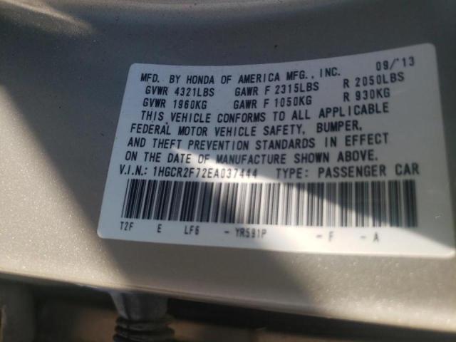 Photo 10 from auction – 2014 HONDA ACCORD EX with VIN 1HGCR2F72EA037444