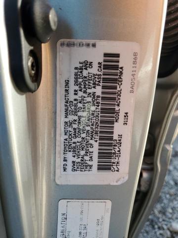 Photo 10 from auction – 2003 TOYOTA CAMRY LE with VIN 4T1BE32K03U174878