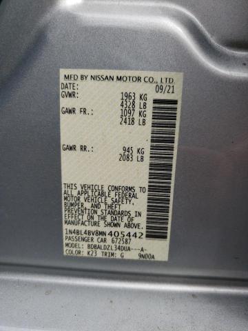 Photo 10 from auction – 2021 NISSAN ALTIMA S with VIN 1N4BL4BV8MN405442