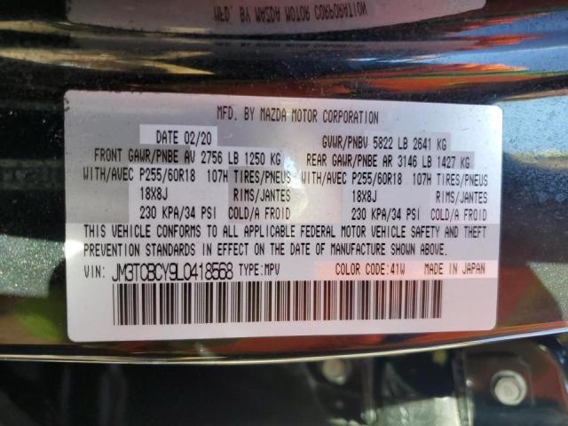 Photo 10 from auction – 2020 MAZDA CX-9 TOURI with VIN JM3TCBCY9L0418568
