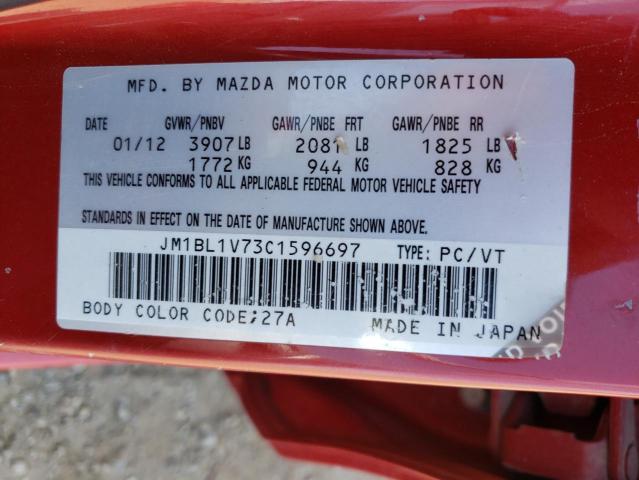 Photo 10 from auction – 2012 MAZDA 3 I with VIN JM1BL1V73C1596697