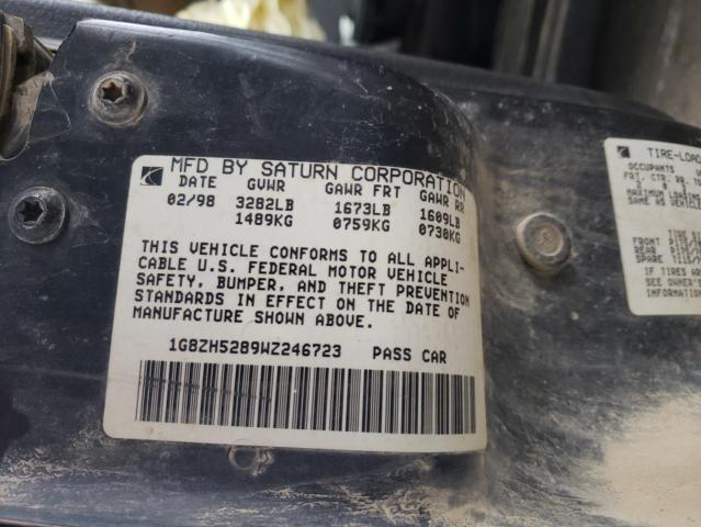 Photo 10 from auction – 1998 SATURN SL1 with VIN 1G8ZH5289WZ246723