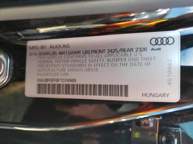 Photo 10 from auction – 2015 AUDI S3 PREMIUM with VIN WAUBFGFF6F1074969