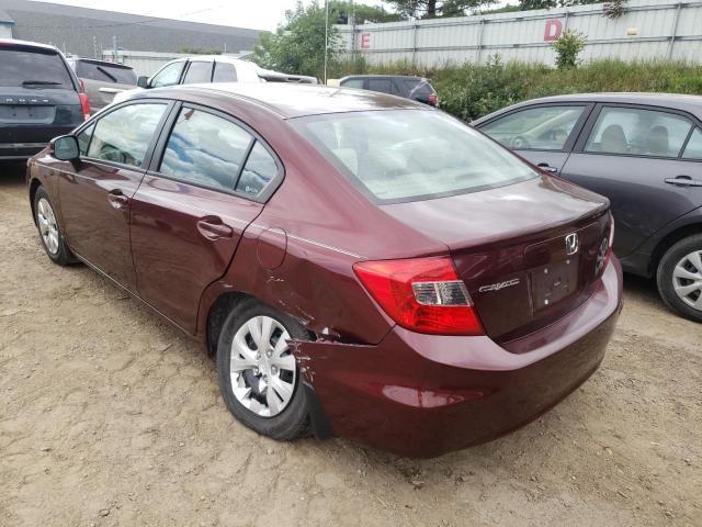 Photo 3 from auction – 2012 HONDA CIVIC LX with VIN 19XFB2F56CE084730