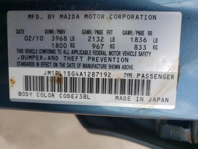 Zdjęcie 10 z aukcji – 2010 MAZDA 3 I z VIN JM1BL1SG4A1287192