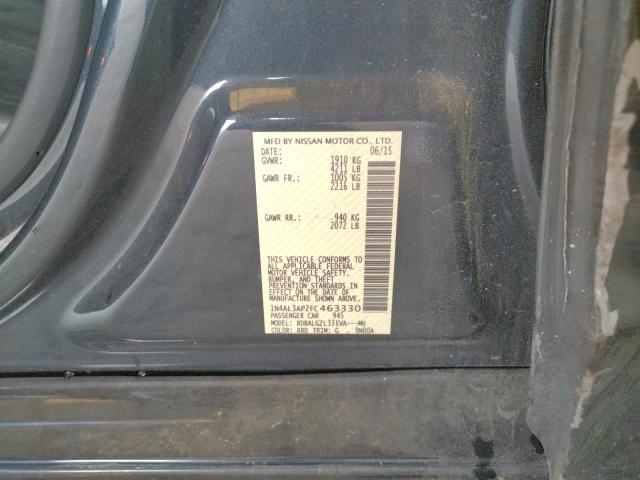 Photo 10 from auction – 2015 NISSAN ALTIMA 2.5 with VIN 1N4AL3AP2FC463330