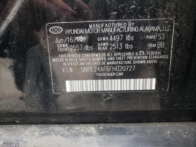 Photo 10 from auction – 2015 HYUNDAI SONATA SE with VIN 5NPE24AF6FH020727