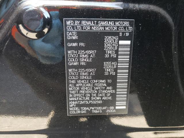Photo 10 from auction – 2020 NISSAN ROGUE S with VIN KNMAT2MT5LP532593