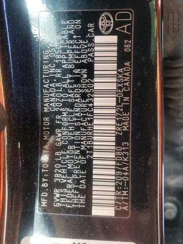 Photo 10 from auction – 2015 TOYOTA COROLLA L with VIN 2T1BURHE1FC432502