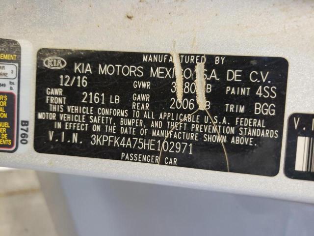 Photo 10 from auction – 2017 KIA FORTE LX with VIN 3KPFK4A75HE102971