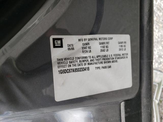 Photo 10 from auction – 2005 CADILLAC STS with VIN 1G6DC67A850233418