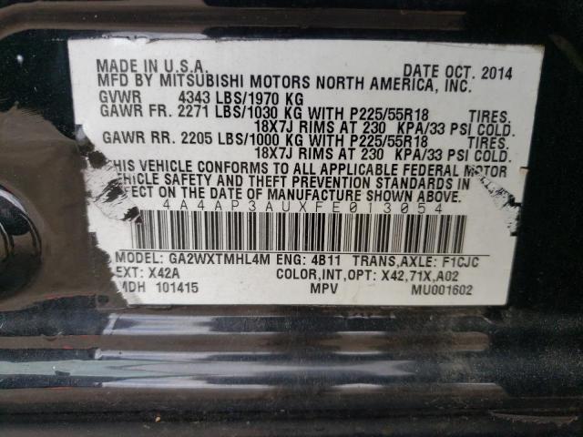 Photo 10 from auction – 2015 MITSUBISHI OUTLANDER with VIN 4A4AP3AUXFE013054