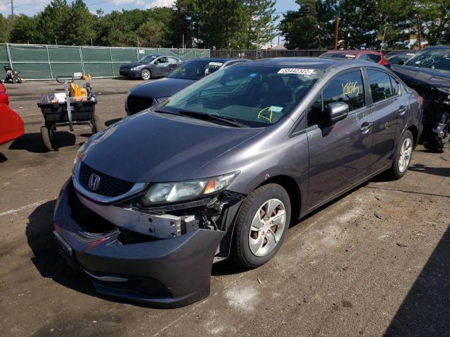 Photo 2 from auction – 2014 HONDA CIVIC LX with VIN 19XFB2F56EE049365