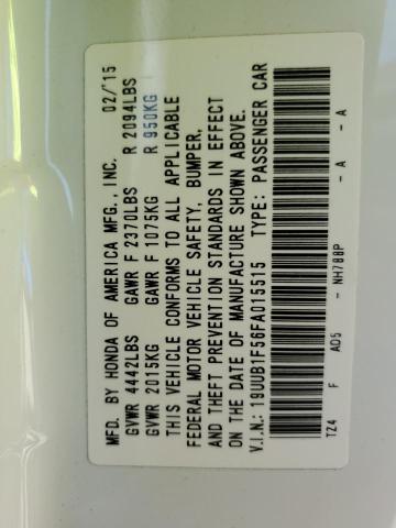 Photo 10 from auction – 2015 ACURA TLX TECH with VIN 19UUB1F56FA015515