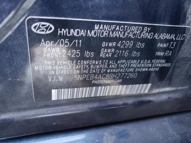 Photo 10 from auction – 2011 HYUNDAI SONATA GLS with VIN 5NPEB4AC8BH277260