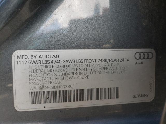 Photo 10 from auction – 2013 AUDI A4 PREMIUM with VIN WAUAFAFL8DN033361