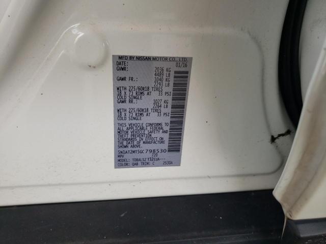 Photo 10 from auction – 2016 NISSAN ROGUE S with VIN 5N1AT2MT5GC798530