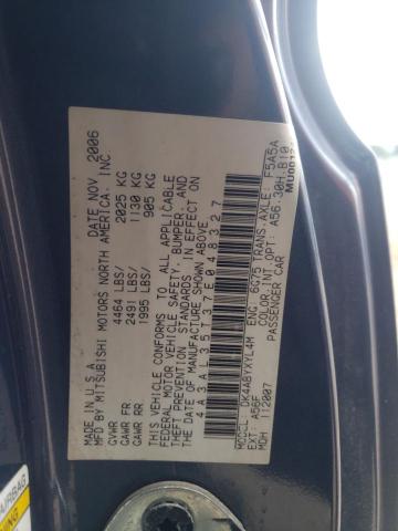 Photo 10 from auction – 2007 MITSUBISHI ECLIPSE SP with VIN 4A3AL35T37E048327
