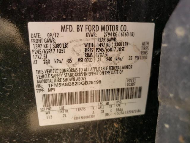 Photo 10 from auction – 2013 FORD EXPLORER with VIN 1FM5K8B82DGB28198