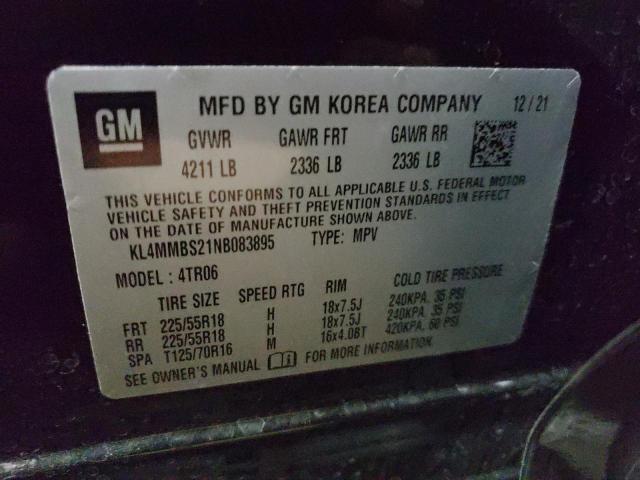 Photo 10 from auction – 2022 BUICK ENCORE GX with VIN KL4MMBS21NB083895
