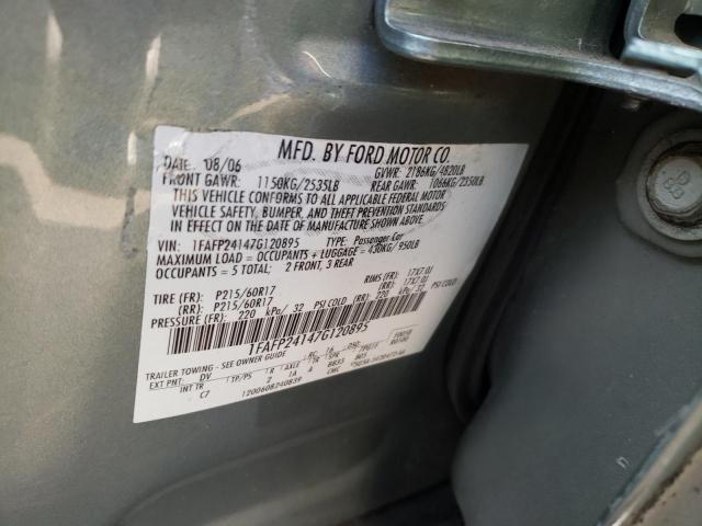 Photo 10 from auction – 2007 FORD FIVE HUNDR with VIN 1FAFP24147G120895