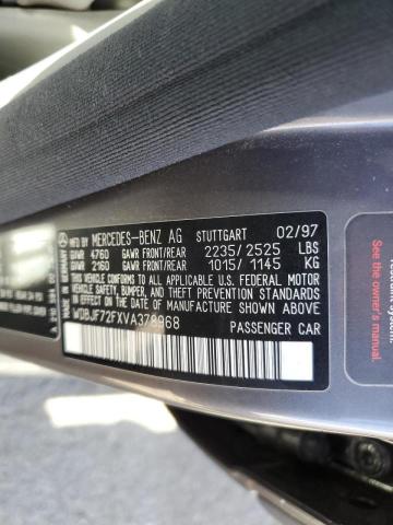 Photo 10 from auction – 1997 MERCEDES-BENZ E 420 with VIN WDBJF72FXVA378968