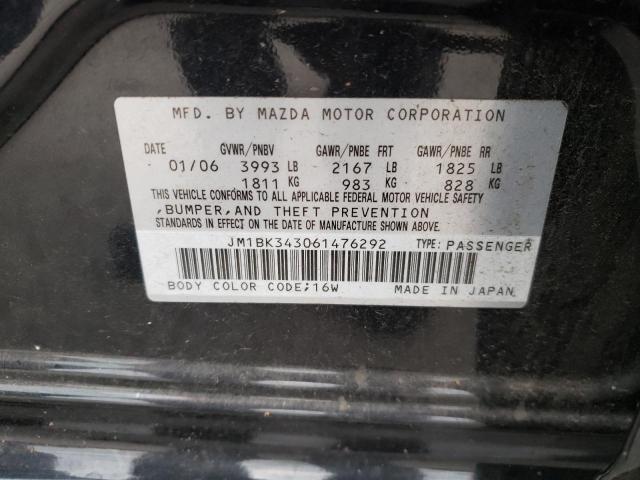Photo 10 from auction – 2006 MAZDA 3 HATCHBAC with VIN JM1BK343061476292