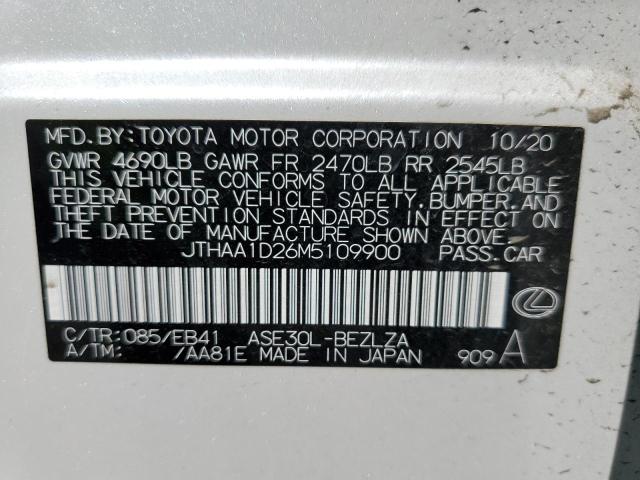 Photo 10 from auction – 2021 LEXUS IS 300 with VIN JTHAA1D26M5109900