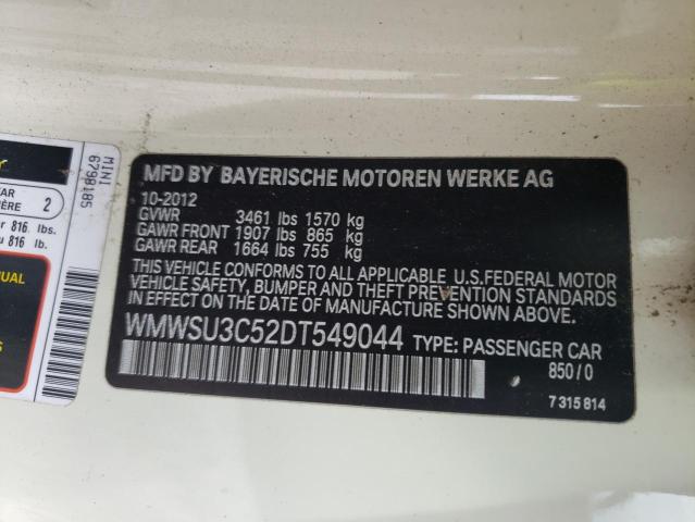Photo 10 from auction – 2013 MINI COOPER with VIN WMWSU3C52DT549044