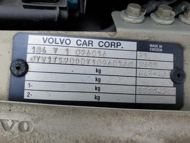 Photo 10 from auction – 2000 VOLVO S80 T6 TUR with VIN YV1TS90D0Y1096016
