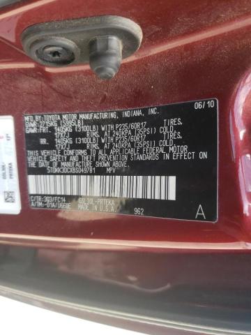 Photo 10 from auction – 2011 TOYOTA SIENNA LE with VIN 5TDKK3DCXBS049781