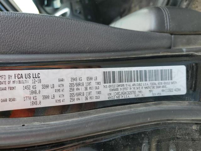 Photo 10 from auction – 2019 DODGE DURANGO SX with VIN 1C4RDJAG0KC626792