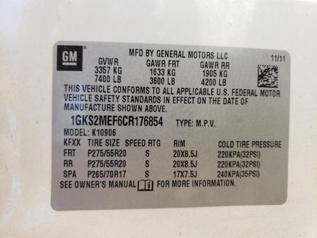 Photo 10 from auction – 2012 GMC YUKON XL D with VIN 1GKS2MEF6CR176854