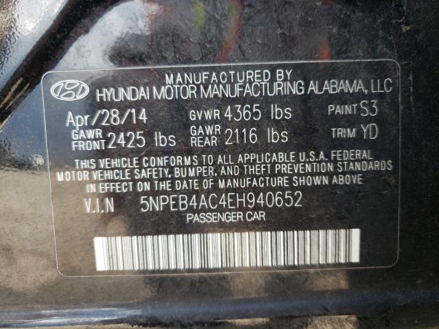 Photo 10 from auction – 2014 HYUNDAI SONATA GLS with VIN 5NPEB4AC4EH940652