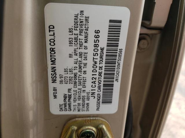 Photo 10 from auction – 1998 NISSAN MAXIMA GLE with VIN JN1CA21D0WT508566