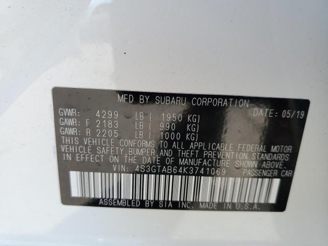 Photo 10 from auction – 2019 SUBARU IMPREZA with VIN 4S3GTAB64K3741069