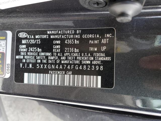 Photo 10 from auction – 2015 KIA OPTIMA EX with VIN 5XXGN4A74FG482398